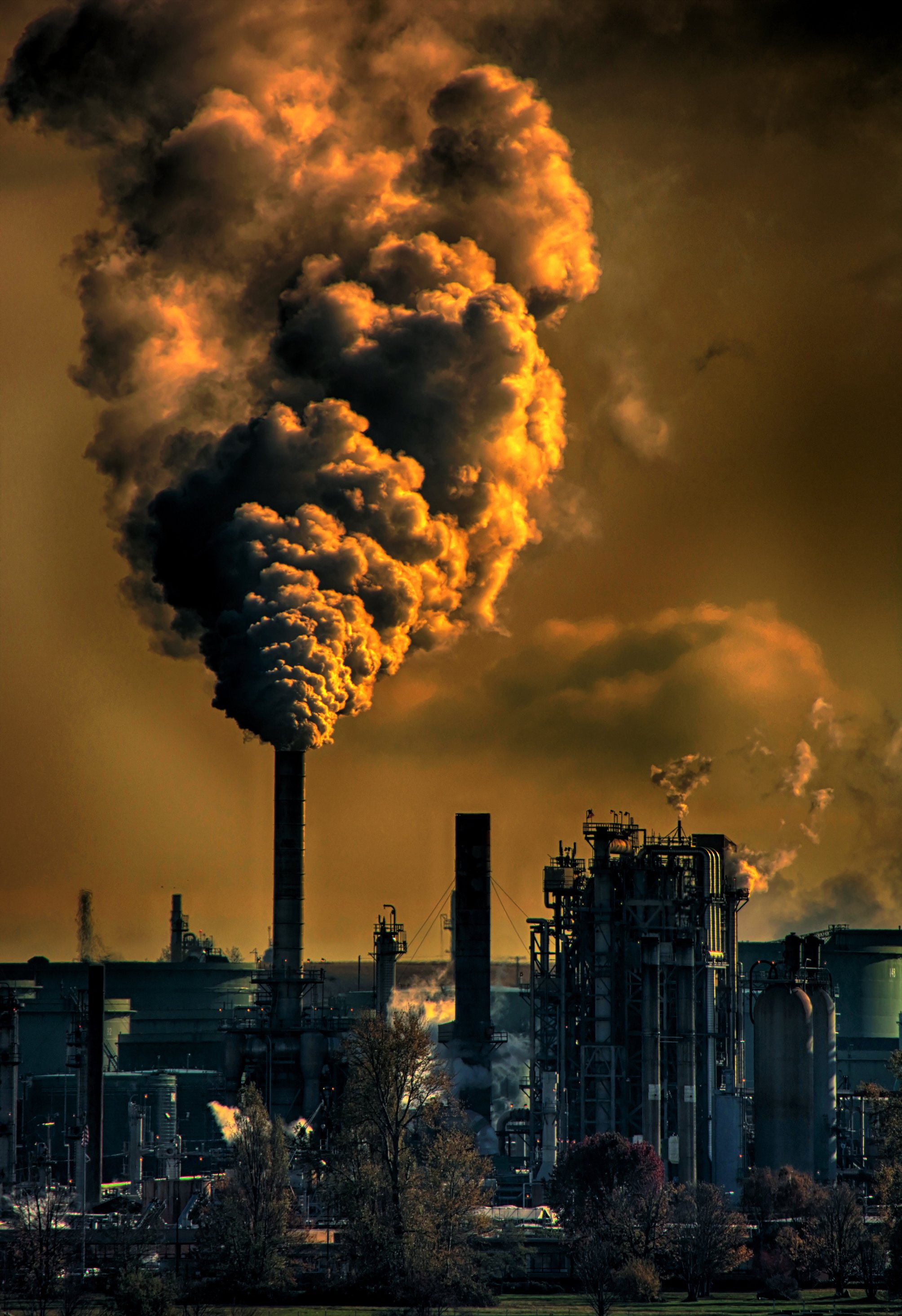 Gas Emission In A Industrial Factory